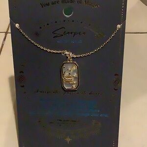 Zodiac Scorpio Constellation Pendant Necklace in Gold